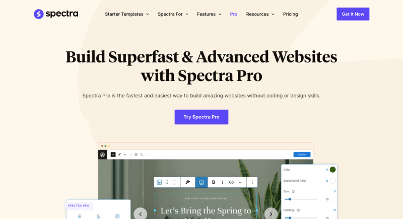 spectra-one-full-site-edit-builder