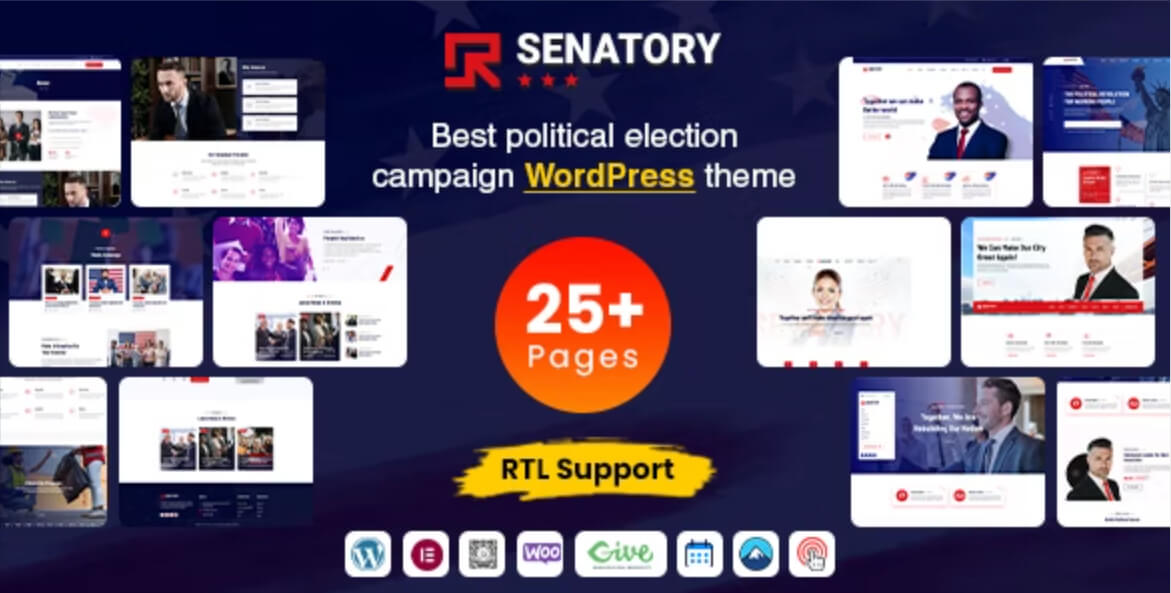 Senatory Political WordPress Theme