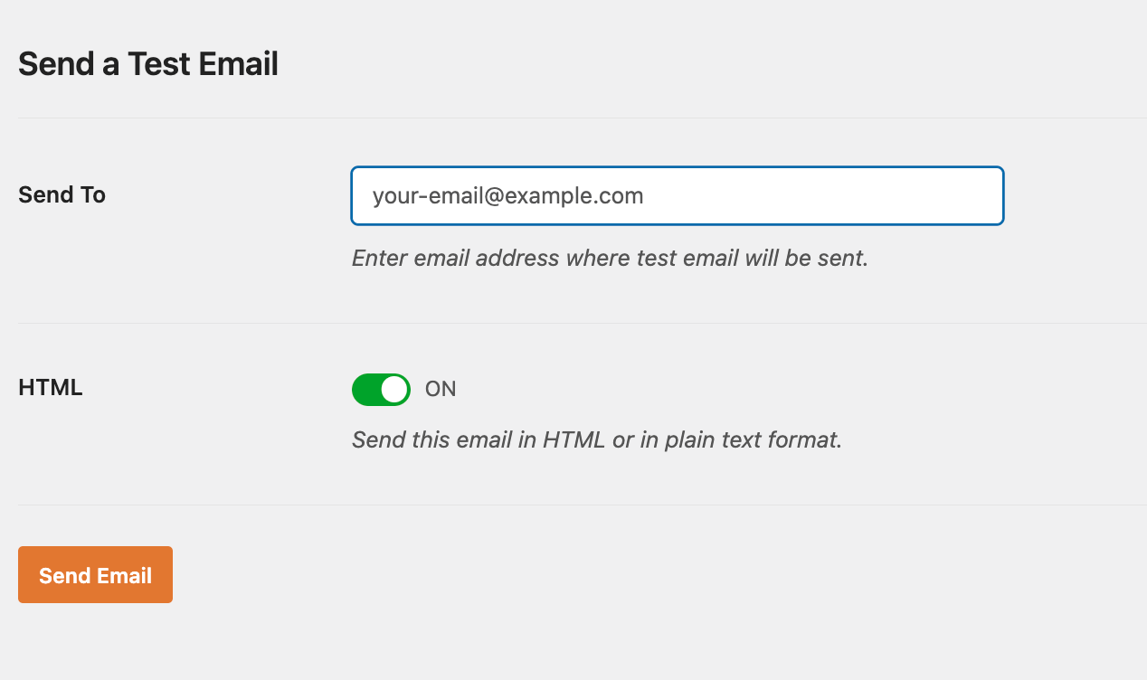 WP Mail SMTP Email Testing
