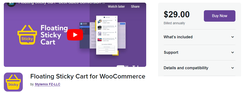 Floating Sticky Cart for WooCommerce